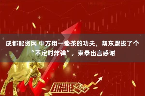成都配资网 中方用一盏茶的功夫，帮东盟拔了个“不定时炸弹”，柬泰出言感谢